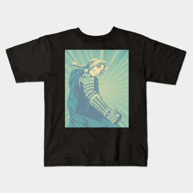 edward elric Kids T-Shirt by DinoZard